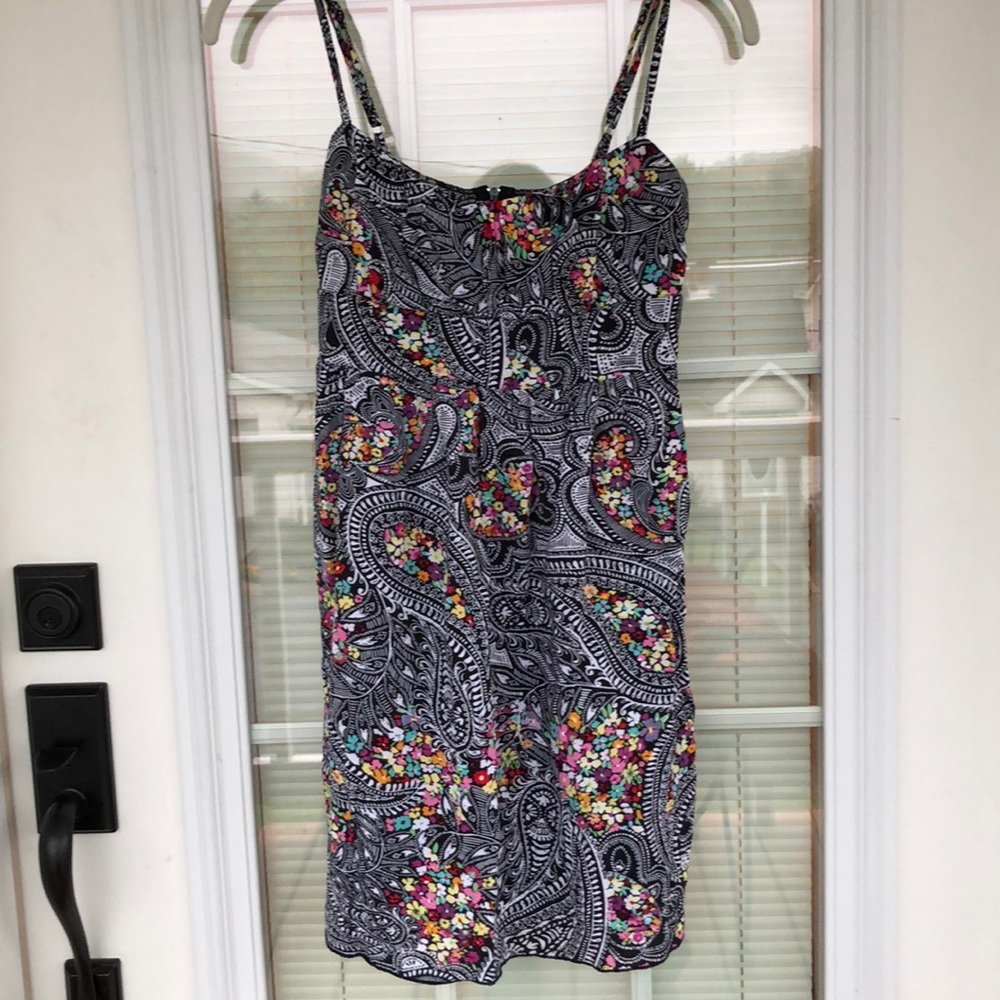 Ruby Rox Size 3 Black White Floral Mini Dress